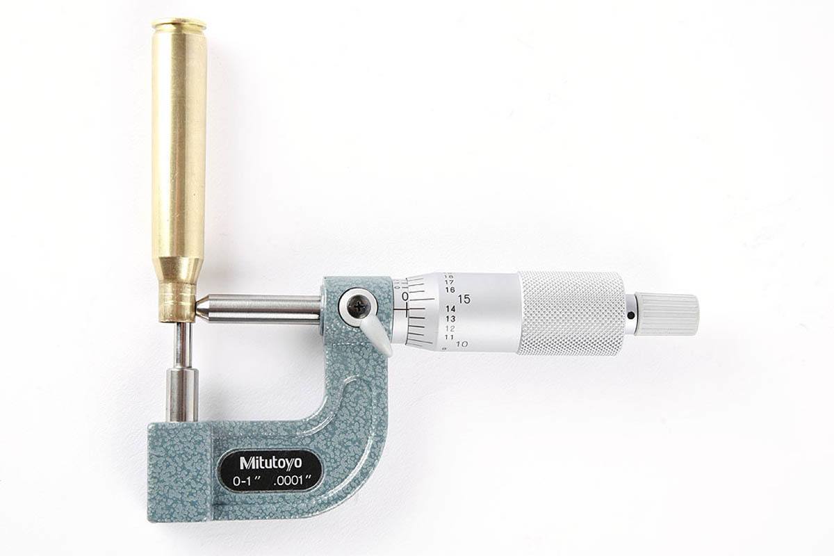Mitutoyo Wall Thickness Micrometer with 60 Degree Modification